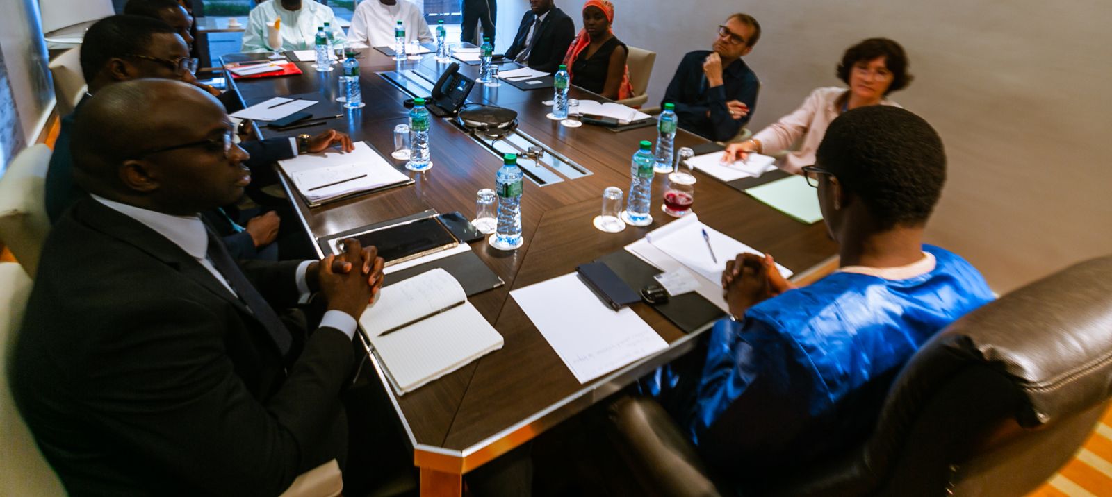 Photos / Recevant une Mission d'observation des élections de l'UE: La coalition Papa Djibril Fall Président exige la tenue du scrutin, avant le 2 avril 2024...