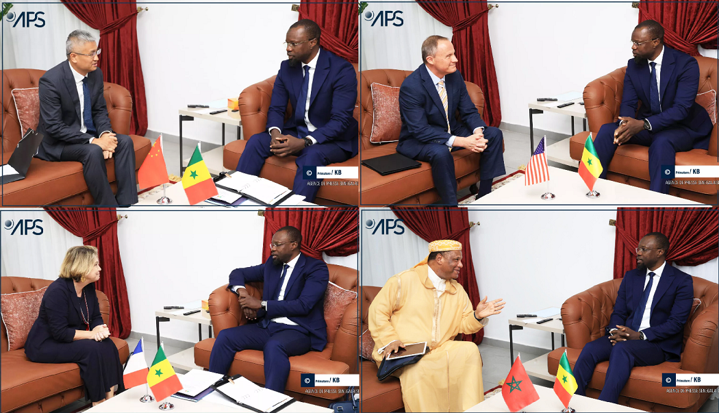 Coopération : Le Premier ministre Ousmane Sonko a reçu en audience, les ambassadeurs de quatre pays
