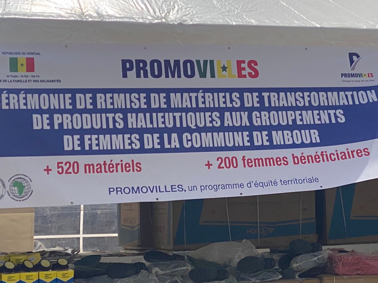 Photos / Mbour : Promovilles remet un lot de matériels aux 200 groupements de femmes de la Commune
