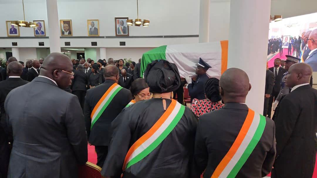 Obsèques nationales du Président Henri Konan Bédié : Une importante délégation du PDS était en Cote D’Ivoire