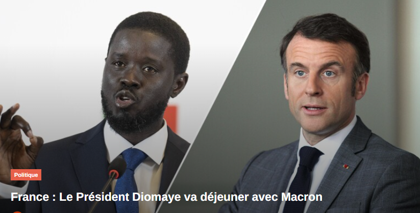 « Au menu du déjeuner Macron-Diomaye », Par Mbaye Ndour
