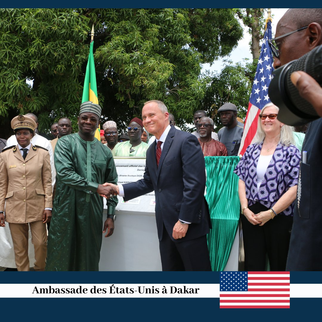 Energie - Lancement du projet Access : L'ambassadeur Michaël Raynor et le ministre Birame Soulèye Diop, à Fatick