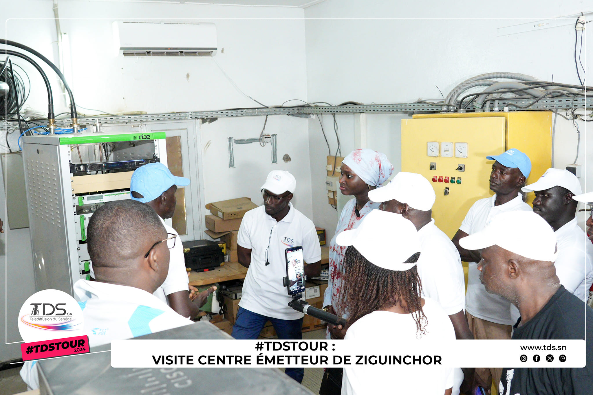 Aminata Sarr Ndiaye la DG de la Société de Télédiffusion du Sénégal  en visite de travail à Ziguinchor Retour en images sur l'étape