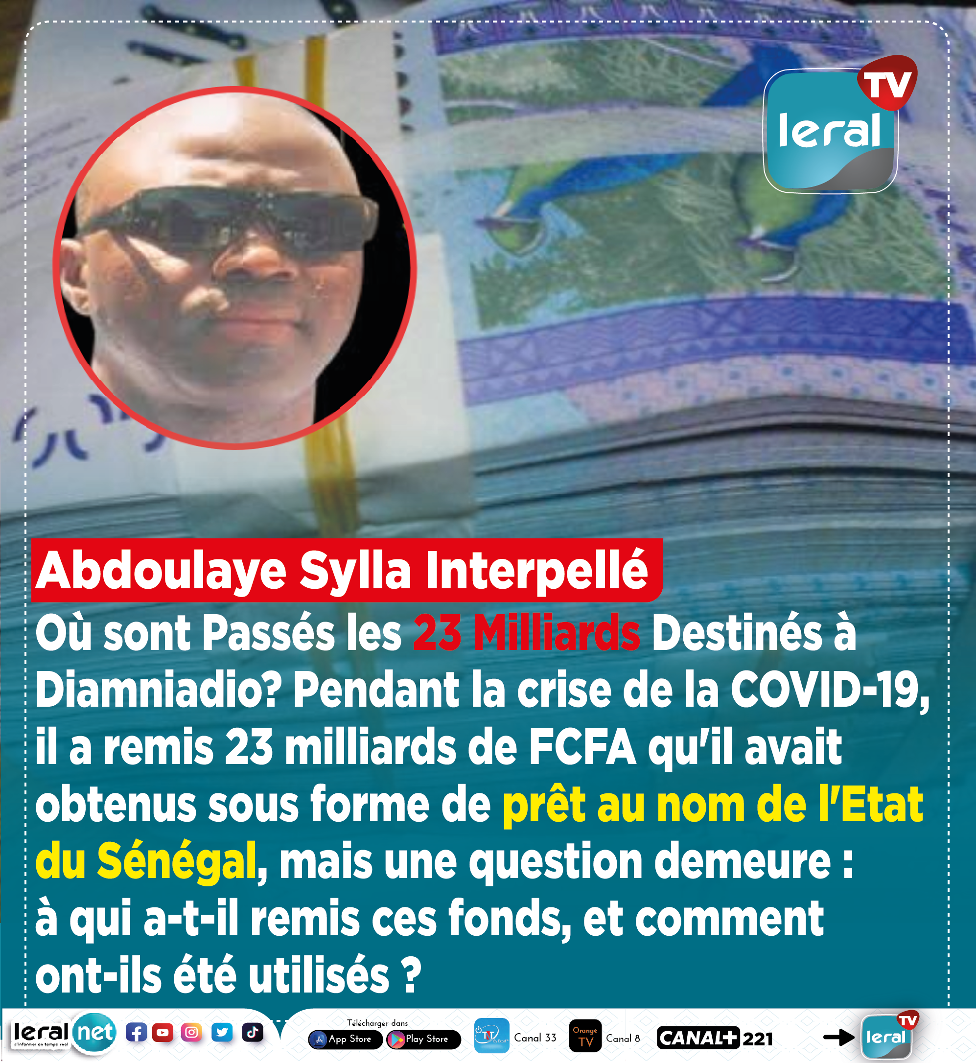 Abdoulaye Sylla Interpellé : Où sont Passés les 23 Milliards Destinés à Diamniadio?