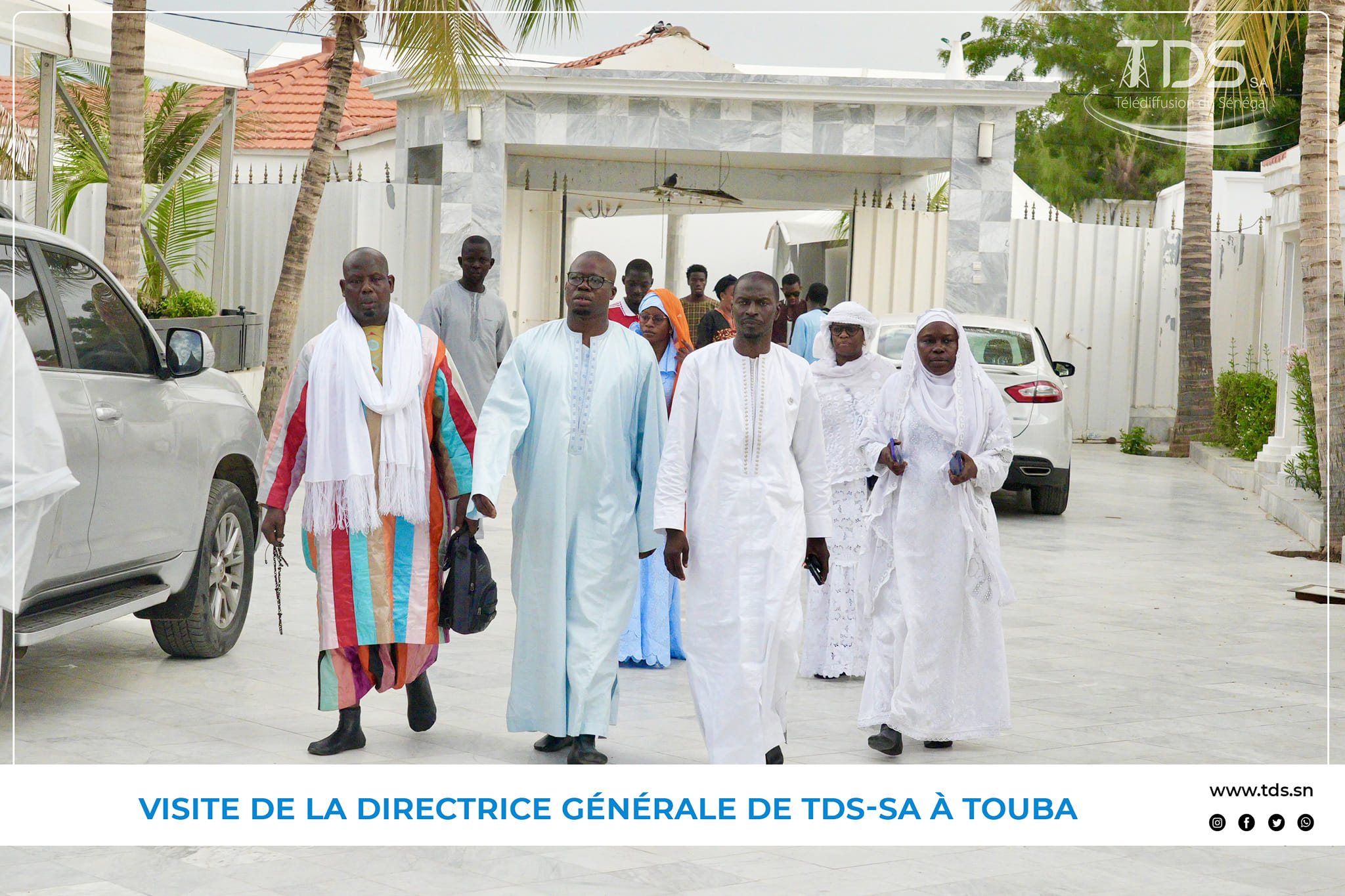 Photos/ Grand Magal de Touba : Dr Aminata Sarr Malick Ndiaye, DG de TDS-SA, reçue par le Khalife général des Mourides, Serigne Mountakha Mbacké