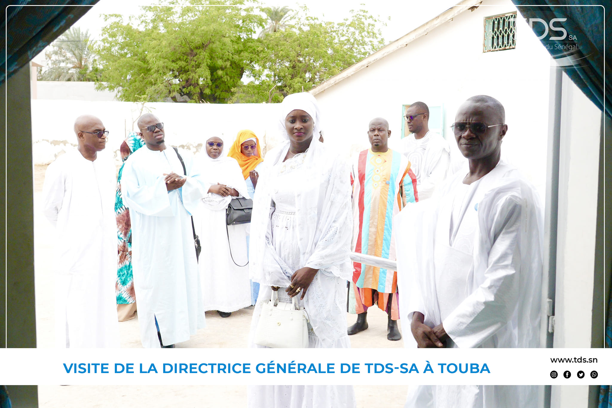 Photos/ Grand Magal de Touba : Dr Aminata Sarr Malick Ndiaye, DG de TDS-SA, reçue par le Khalife général des Mourides, Serigne Mountakha Mbacké