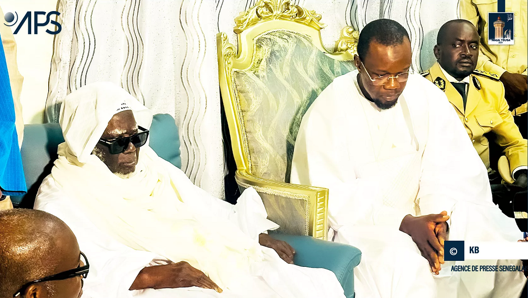 Magal de Touba 2024: Le PM Ousmane Sonko et sa délégation retreinte reçus par le khalife Serigne Mountakha Mbacké