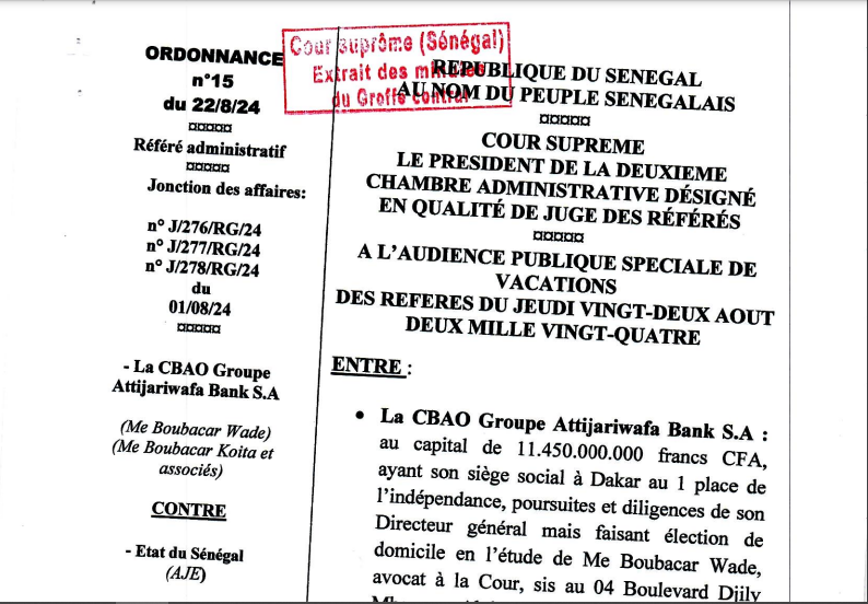 Demande de Réintégration des délégués licenciés de la Cbao Attijariwafa banq SA: La Cour suprême vient de casser la décision du ministre