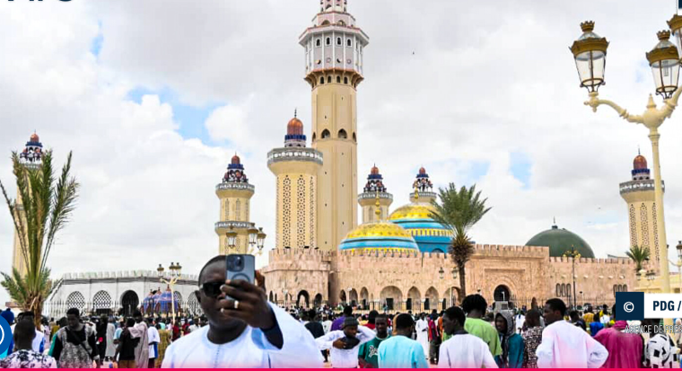 Magal : forte affluence de pèlerins à la grande mosquée de Touba