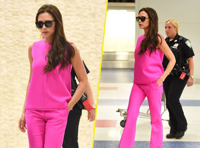 Photos : Victoria Beckham : ultra lookée, le total look pink lui va à ravir