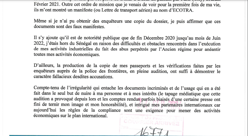 Accusé d’avoir convoyé de l’or par jet privé vers l’extérieur du pays : Après sa convocation à la Dic, Abdoulaye Sylla, DG d'Ecotra, porte plainte, pour faux et usage de faux…