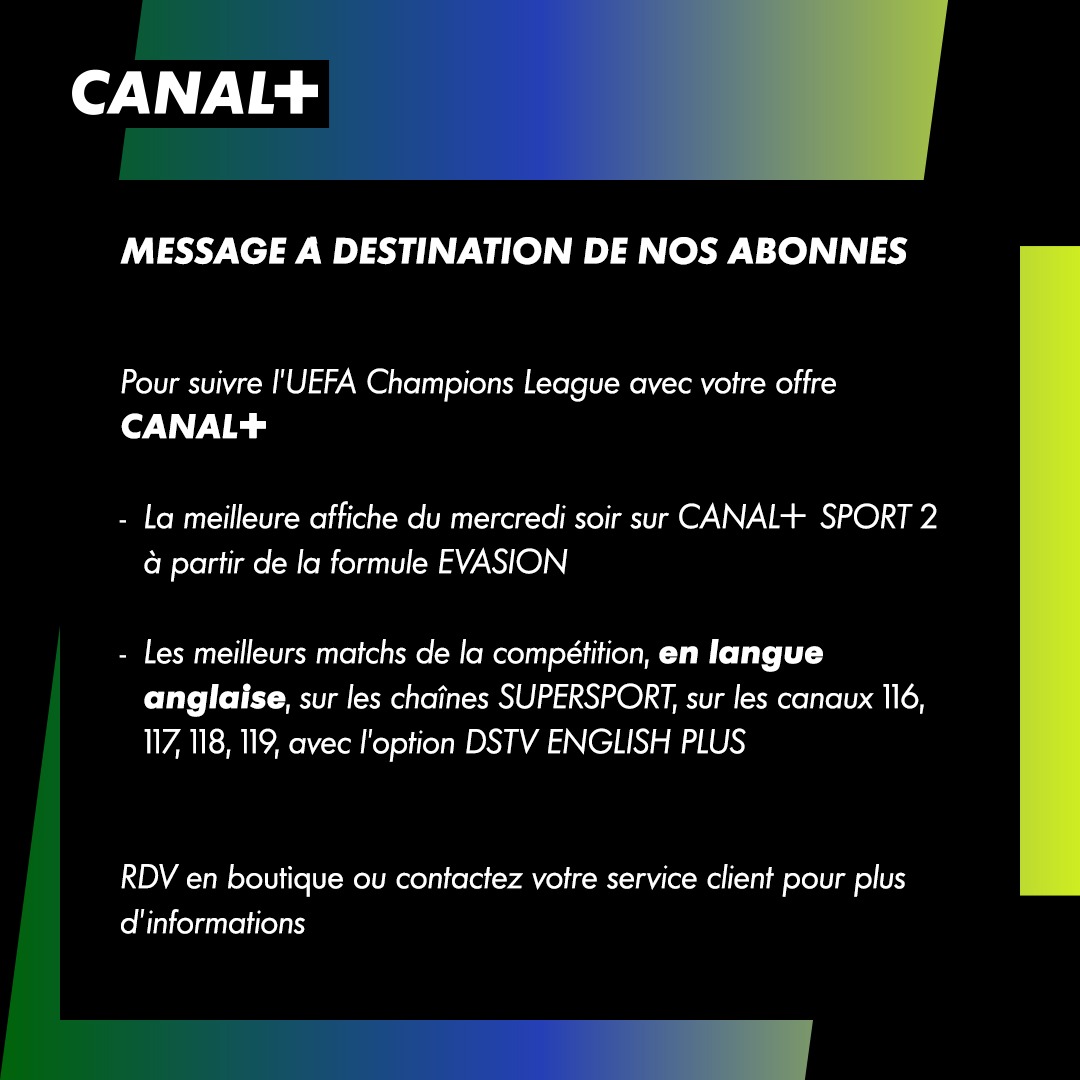 Football / Diffusion de la Ligue des Champions : Comment suivre l’intégralité de la compétition en Afrique ?