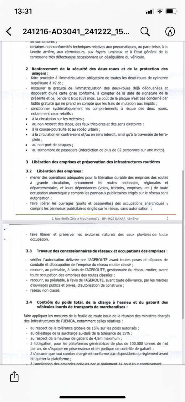 Transports publics au Sénégal : Des mesures conservatoires adoptées, en attendant les réformes