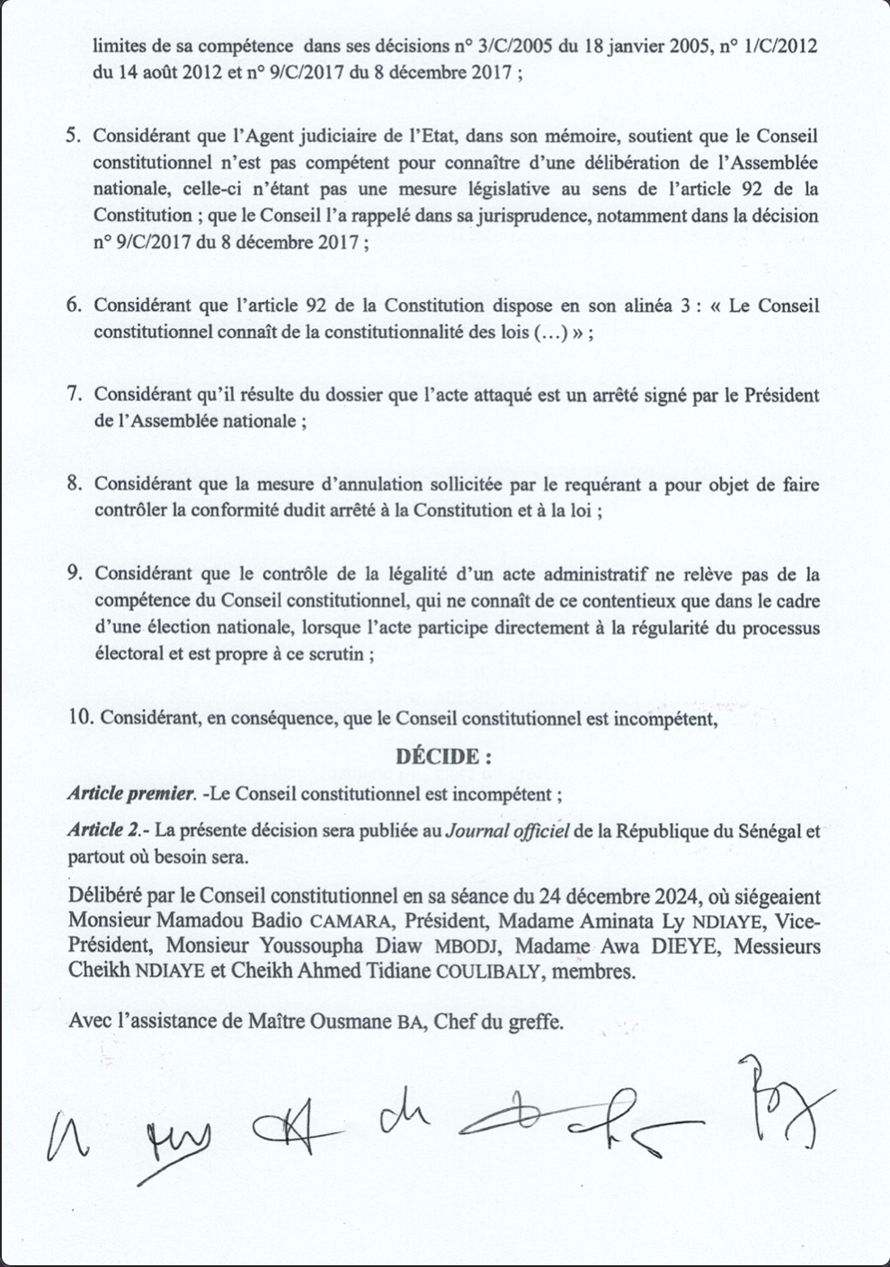 Radiation de Barthélémy Dias : Le Conseil constitutionnel se déclare incompétent