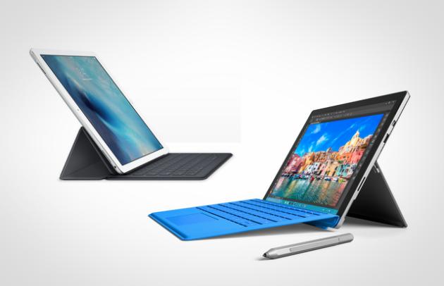 Surface Pro 4 vs iPad Pro, quel est le meilleur hybride tablette-PC?