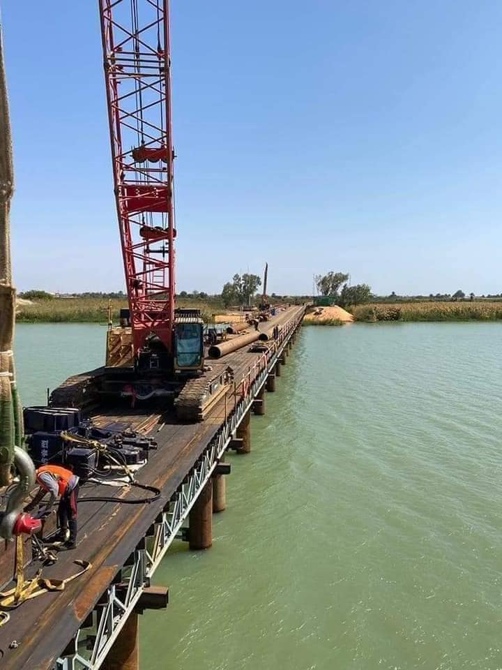 Pont de Rosso: Les travaux exécutés à 30%