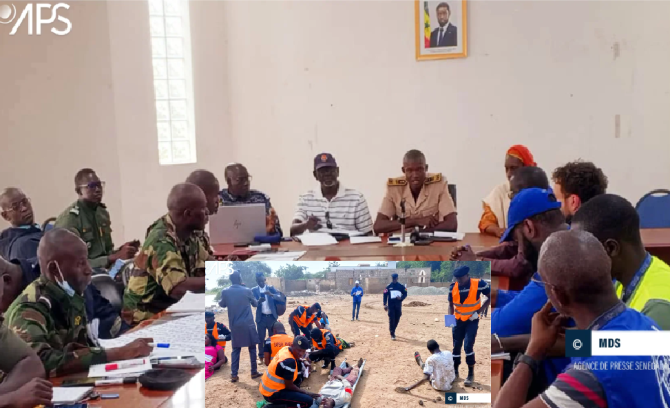 Résilience face aux catastrophes naturelles : Un exercice de secours réunit à Matam les forces de sécurité du Sénégal et de la Mauritanie