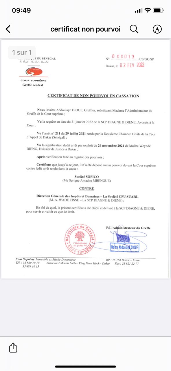 Arret n°211 du 29 juillet 2021-SOFICO contre DGID: Retour sur les faits (Documents)