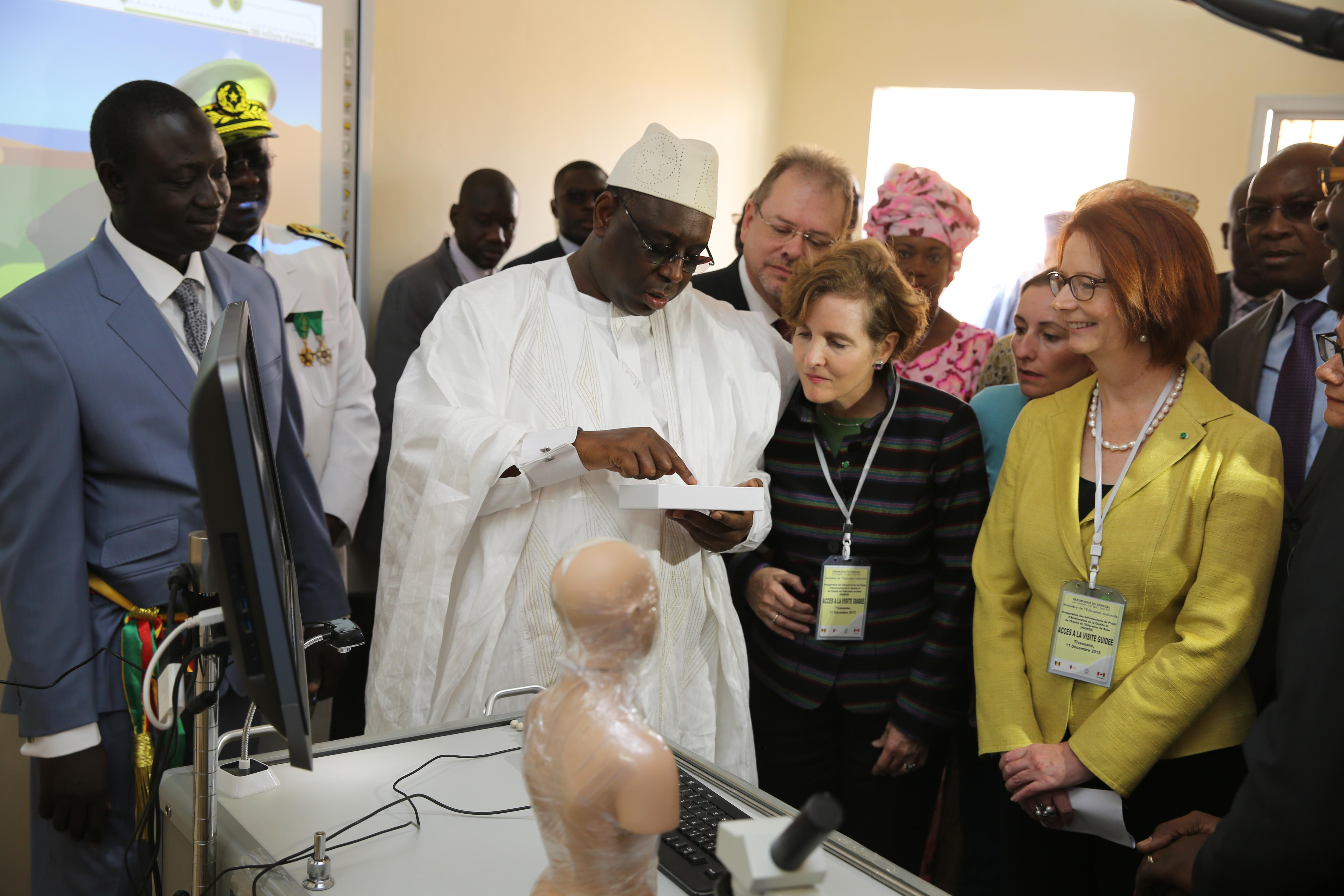 Les images de l'inauguration des infrastructures du projet d’amélioration de la qualité et de l'équité de l 'Education