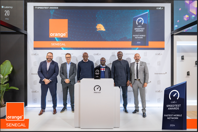 Photos/ Mobile World Congress : Orange sacré "Meilleur réseau mobile du Sénégal" pour l’année 2024 par OOKLA