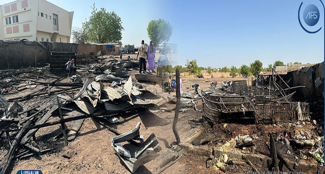 Incendie au ”Corona” de Tambacounda : six cantines destinées à la vente de médicaments traditionnels ravagés