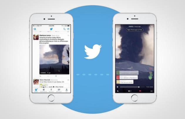 Twitter intègre les vidéos de Periscope à son fil d'actu
