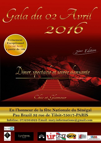 Invitation Diner Spectacle Et Soiree Dansante Gala 16 Paris