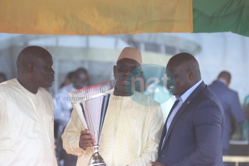 Revivez en images la cérémonie de la pose de la première pierre de l'Arène nationale par Macky Sall