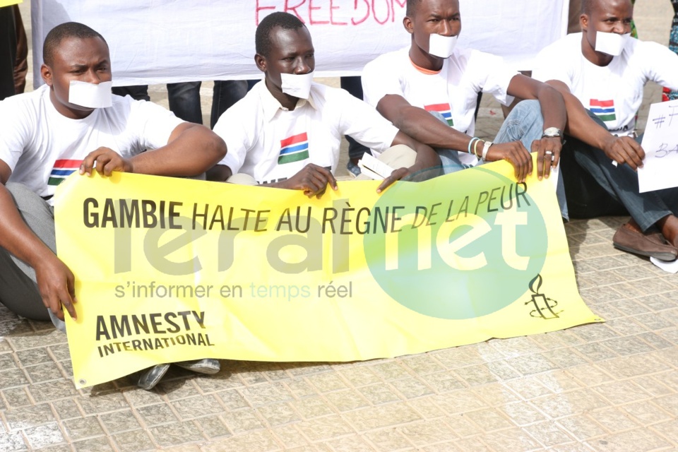 Manifestation à Dakar contre le régime de  Yaya Jammeh (images)