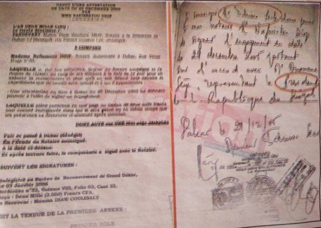 Wade-Idy : Voici le document qui confirme le protocole de Rebeuss