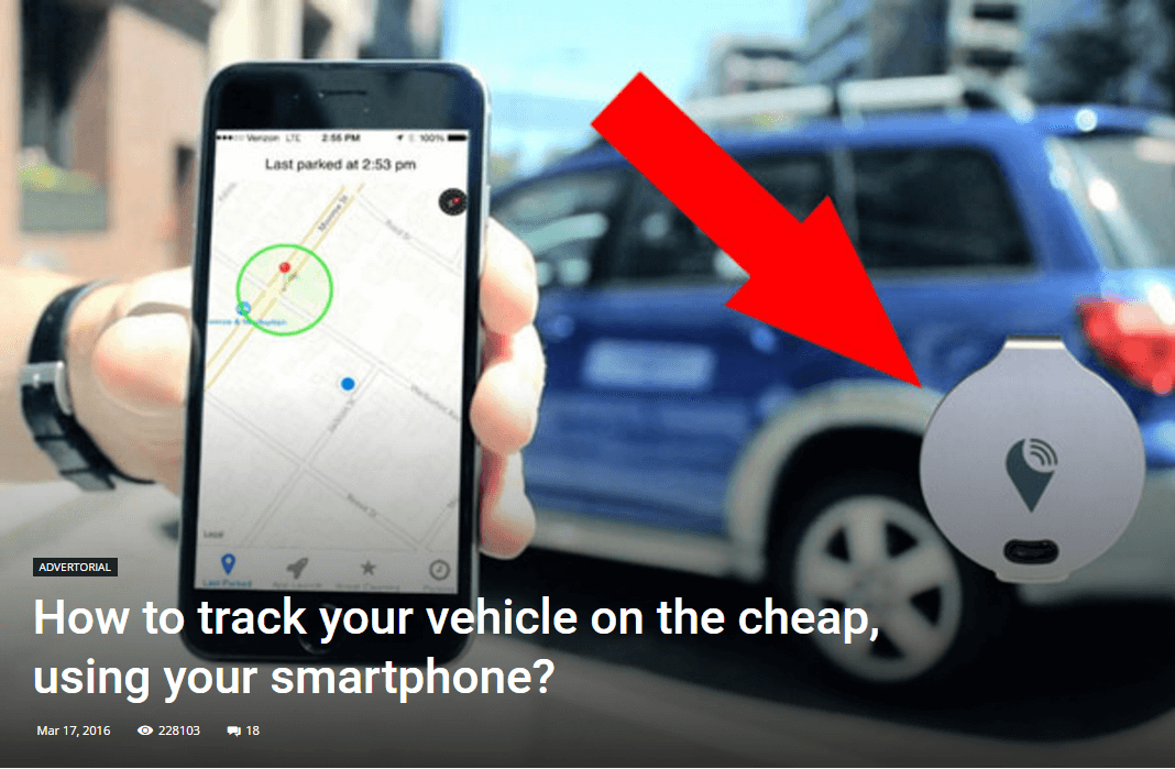 Maintenant vous pouvez suivre votre voiture,utilisation de votre smartphone