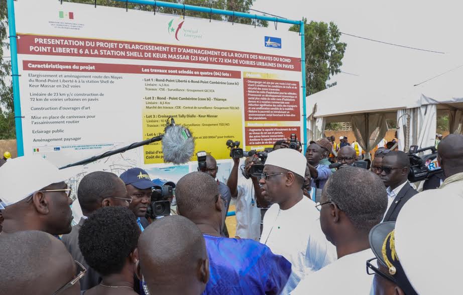 Le lancement des travaux d'élargissement et d'aménagement de la route des Niayes en images