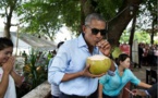 Obama et le coco, une histoire de dégustation, ça se passe au Laos!!