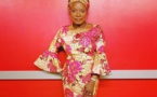 Angelique Kidjo et sa robe en wax