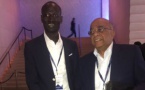 Mo Ibrahim félicite le Pdg de Evidence s.a, Diene Marcel Diagne pour son travail