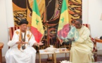 Le Khalife général des Khadres, Cheikhna Cheikh Ayyah au palais présidentiel du Sénégal