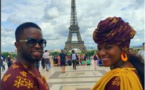 Le couple chanteur, Mabo à Paris, en mode tenue africaine