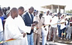 M. Lansana Gagny Sakho, a inauguré une station de traitement des boues de vidange de Tivaoune Peulh