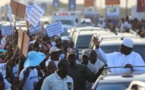 VIDEO -Visite du PR Macky Sall des travaux de l'autoroute ILAA TOUBA