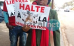 Malika et les pro Assane Diouf manifestent devant l'ambassade des Etats Unis (photo)