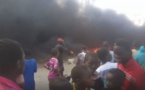 En direct: Violent incendie dans le quartier Grand Médine, Dakar