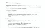 Lettre circulaire relative au réaménagement du calendrier des évaluations de l'année scolaire 2017/2018