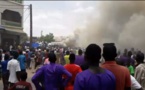 Urgent – (Vidéo + photos): Un incendie déclaré au marché Ocas de Touba…