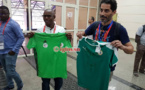 PHOTOS - CAN 2019: échange de maillots entre presse sénégalaise et algérienne