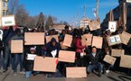 (Photos) Les Sénégalais de Montpellier: « A l'instar des autres tyrans du continent, nous exigeons d'Abdoulaye Wade qu'il dégage »