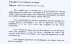 [Document] Port obligatoire de masque: Voici les instructions données aux commissaires de police