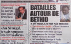 A la Une du Journal L'Observateur du 20 Octobre 