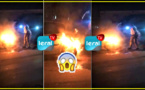 Castors: Une voiture prend feu et crée un embouteillage (Vidéo)