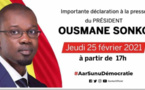 URGENT ! Audition Adji Sarr: Ousmane Sonko en Direct