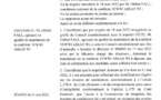 Voici la Décision du Conseil constitutionnel qui annule celle de la DGE (Document) au profit de YAW